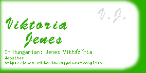 viktoria jenes business card